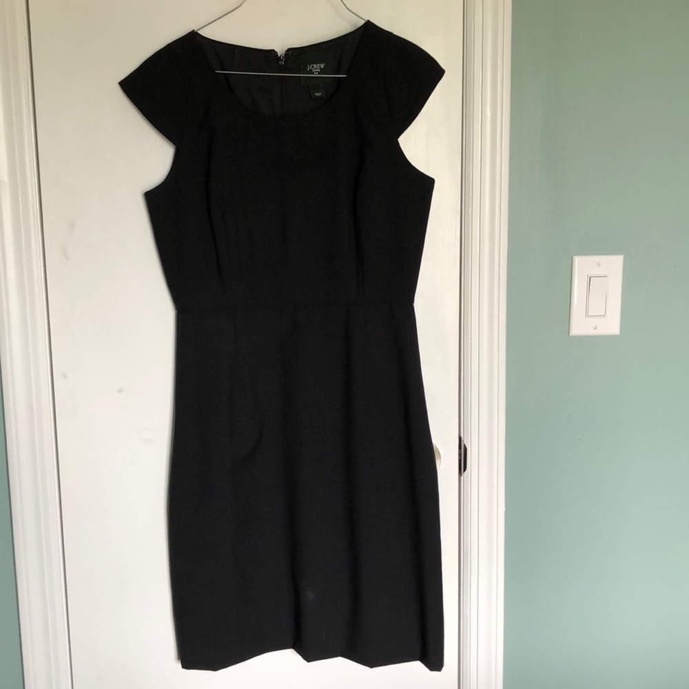 J crew black lined dress